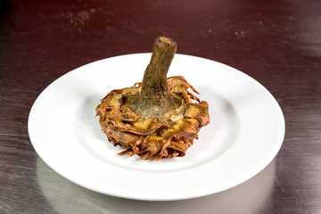Artichokes, Carciofo, Giudaico,  Food; Cucine; Tipical; Rome; Lazio; Italy; Europe