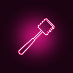 chopper icon. Elements of kitchen tools in neon style icons. Simple icon for websites, web design, mobile app, info graphics