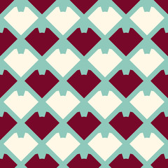 Seamless pattern with geometric shapes.
