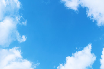 Cumulus clouds. Background. Landscape.