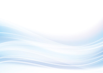 アブストラクト　波　なめらか　流れ　青