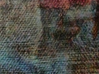 Weathered abstract grunge texture. Background with paint strokes and splashes. Pattern with dirty and blots elements. Retro oil style. Simple closeup template for graphic design