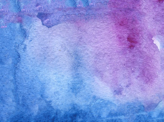 Dark blue purple abstract Watercolour background