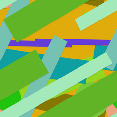 Flat material design - Creative vector trend seamless