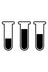 Medical Test Tube Icon Vector