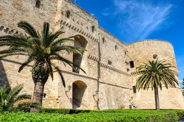 Fototapeta na wymiar Overview of the Castello Aragonese (Aragonese Castle) - Taranto, Puglia, Italy