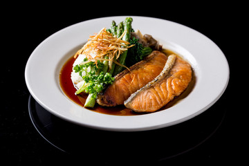 Teriyaki Salmon Steak 