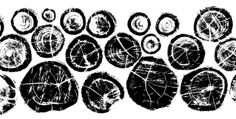 Tree rings saw cut. Distressed grunge texture. Tree trunk background. © ita_tinta_