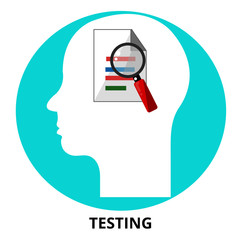 Testing Abstract Icon Surrealism Concept Illustration Vector
