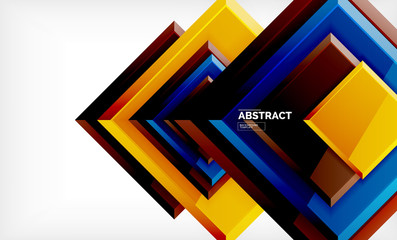 Square geometrical background