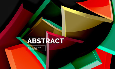 Squares and triangles geometrical background