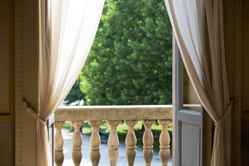 Vista da una delle finestre della Palazzina Appiani su Parco Sempione