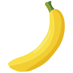Banana Fruit Icon Vector - Vetorial - Vetorial