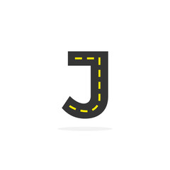 Vector Logo Road Logistics Letter J