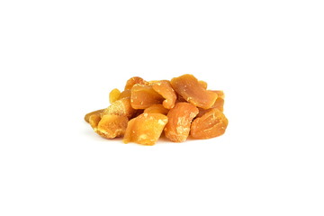 Natural candied dried ginger pieces