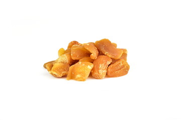 Natural candied dried ginger pieces