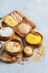 Gluten free almond, corn, rice, buckwheat and chickpea flour