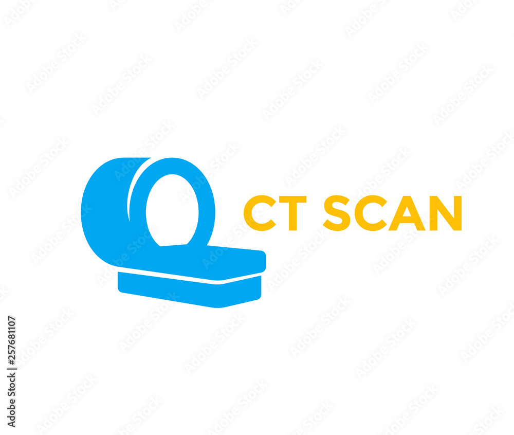 Wall mural CT scan vector icon