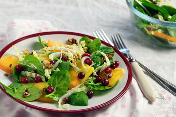 Fresh salad, vegan food.