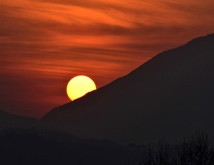 Fototapeta premium tramonto sole