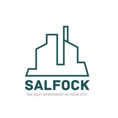 Architecture logo design in line style