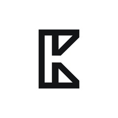 Letter initial HK KH Logo Design Inspiration