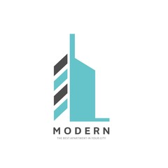 Modern Building Logo Template. 