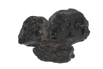 coal isolated on white background