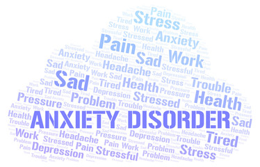 Obraz premium Anxiety Disorder word cloud.