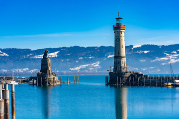 Hafeneinfahrt Lindau Bodensee