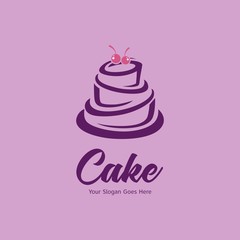 Wedding cake logo design