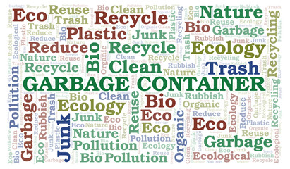 Garbage Container word cloud.