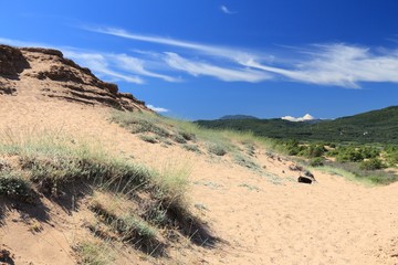 Sand dunes in Corfu