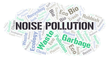 Noise Pollution word cloud.