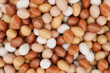 Pili colorful eggs. Background of eggs. Concept happy easter. Eggs as a symbol of the holiday. Background for healthy food, easter, eggs food production. 3D illustration