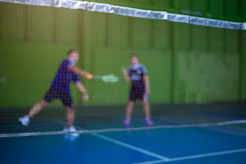 Obraz premium Blurred background badminton sports 