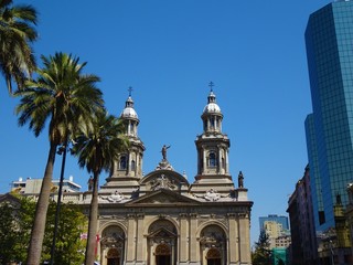 Fototapeta na wymiar Plaza de Armas, Santiago, Chile