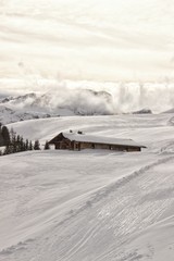 Switzerland landscape , winter 