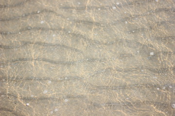 Sand waves under the sea for nature  background.