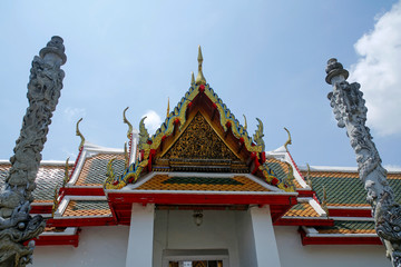 entrance to Wat Arun Ordination Hall in Bangkok, Thailand