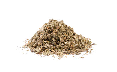 salvia or sage heap isolated on white background. front view