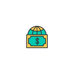 Currency icon design. Marketing icon vector design