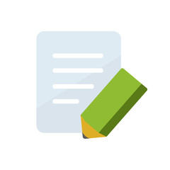Obraz premium paper and pencil /registration icon 