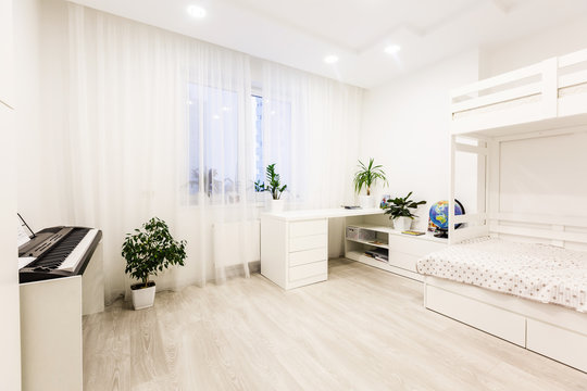 Interior Of Children Room With Bunk Bed