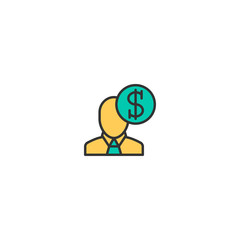 Salesman icon design. Marketing icon vector design