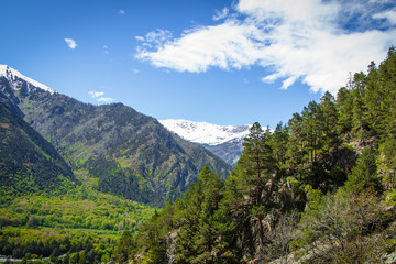 beautiful view of the Caucasus Mountains