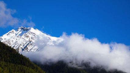 beautiful view of the Caucasus Mountains