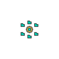 Setting icon design. Marketing icon vector design