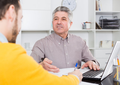 Men sign credit agreement