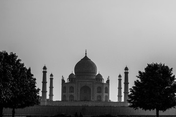 Black & White Taj Mahal.